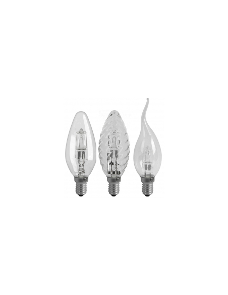 ampoules halogenes forme flamme désignation 2 ampoules flammes en mouvementpuissance 42wlumen 630culot a vis e14