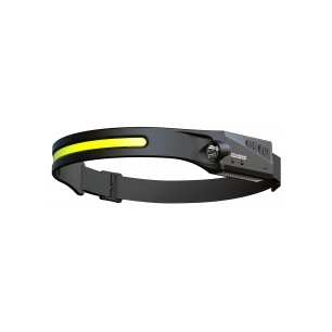 lampe frontale bandeau sensor désignation lampe frontale bandeau led cob + xpe 250 lumensalimentation batterie lithium li-ion 12