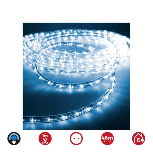 tube flexiled 48m. 2 voies fixes 30 leds/m bleu