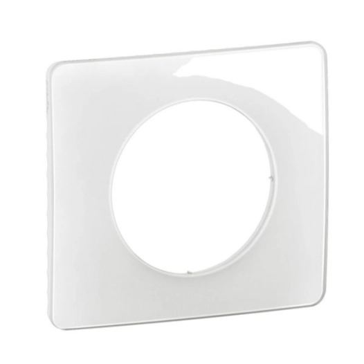 plaque 1 poste blanc emaille