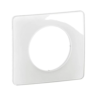 plaque 2 postes blanc emaille