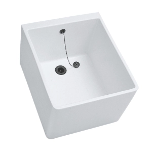 Cuve à laver 60 x 50 cm avec trop plein publica - GEBERIT