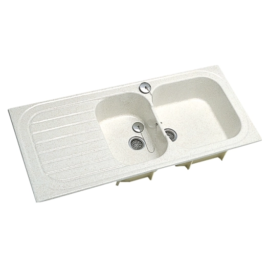 evier vallauris 2 6800 blanc