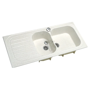 evier vallauris 2 6800 blanc