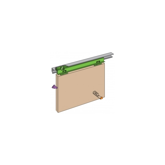 ferrure phantom - 1 porte réf. p9rail 1525 mmouverture max. 900 mm