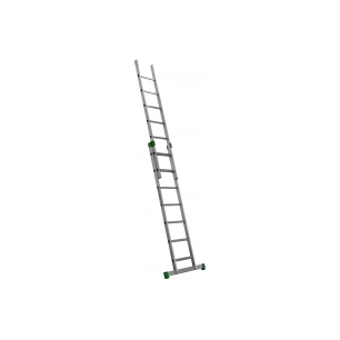 echelle aluminium coulissante a main prima désignation echelle 2 plans (2 x 7 échelons)longueur totale dépliée 382 cmlongueur re