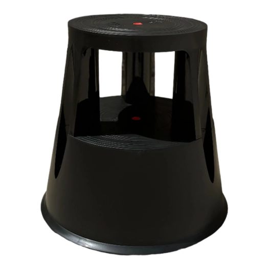 tabouret stable mobile, noir