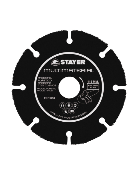 Disque Multimatériaux STAYER 125mm Coupe universelle rapide et précise - STAYER