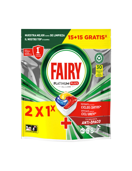 fairy caps platinum plus 15+15 lave-vaisselle