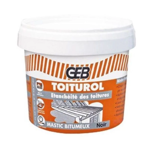 Pâte bitumeuse étanche Toiturol 400g - GEB
