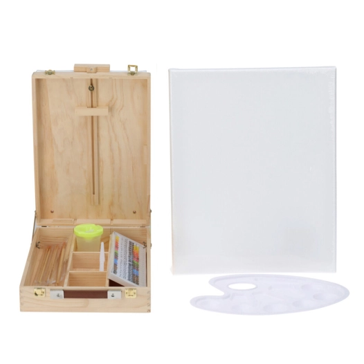 ensemble de valise de peinture en bois 36 pièces, 110680240, artist