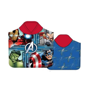 poncho de plage micro enfant avengers 55 x 110cm