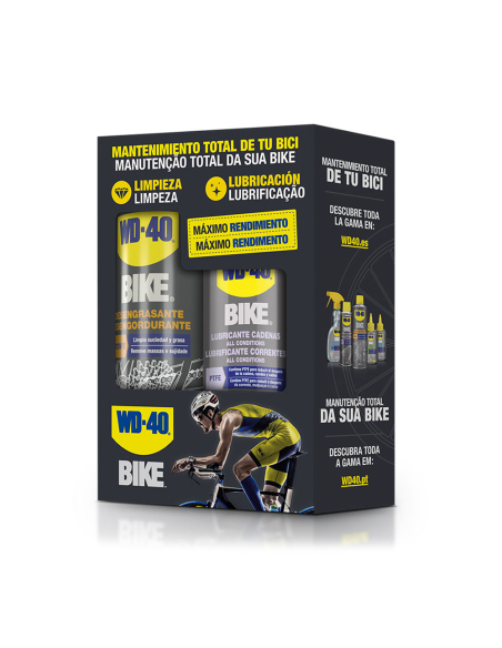 pack wd-40 specialist dégraissant velo 500 ml + wd-40 specialist toutes conditions lubrifiant chaine 250 ml 34877 wd-40