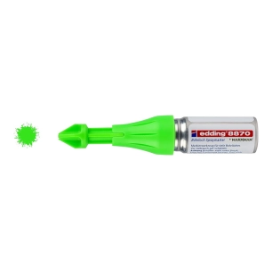 marqueur en spray peinture à craie vert fluorescent pour trous perçés edding