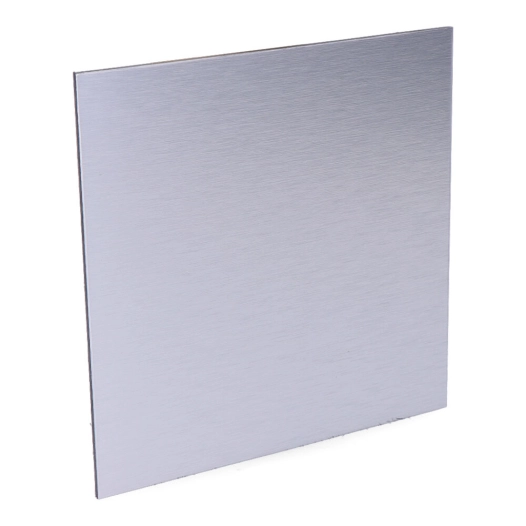 couvercle 175 x 175mm gris aluminium brossé pour extracteur 08413 ø10cm edm