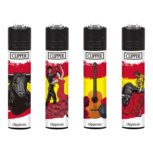 6 briquet cp11 turistico, motifs assortis. clipper