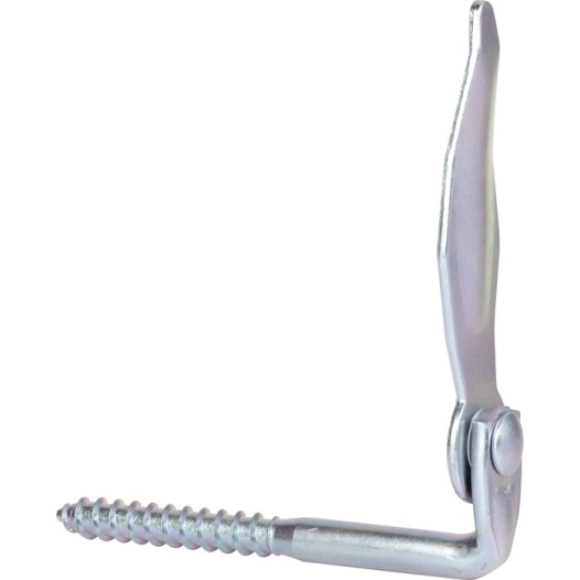 Arrêt de volet feuille de laurier à vis tirefond d10mm - longueur 110 zingué blanc - TORBEL