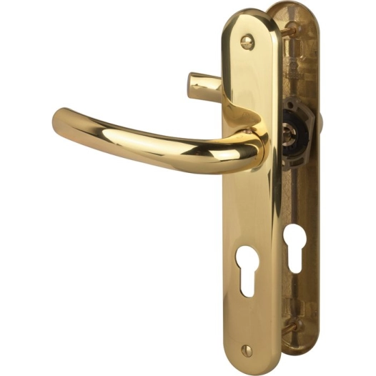 Ensemble de poignées de porte Tokyo clé i en laiton poli - HOPPE