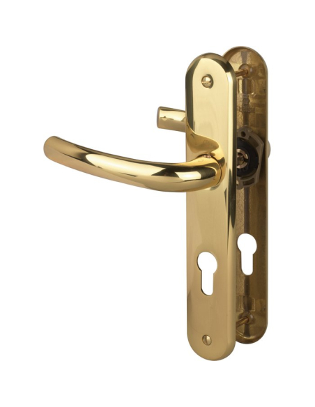 Ensemble de poignées de porte Tokyo clé i en laiton poli - HOPPE