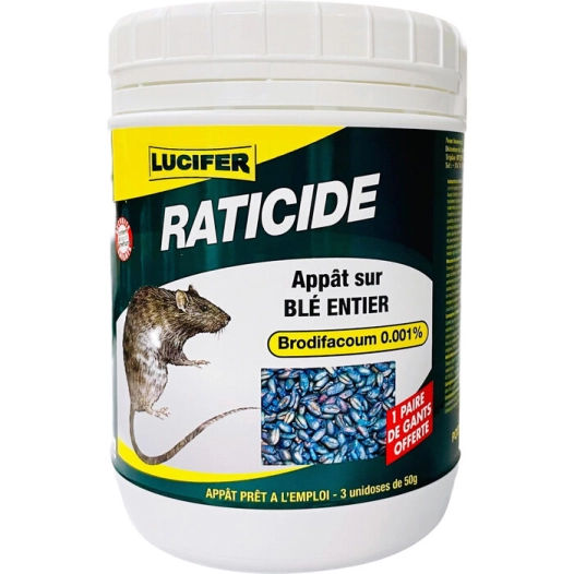 raticide blé entier0,001% 150g