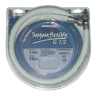 tuyau gaz ville à visser - 1 m - mistral gaz