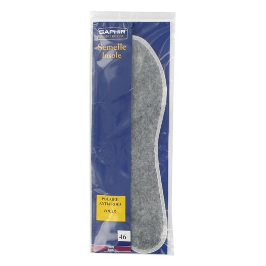 semelle fibre polaire isolante thermoforme taille 40 saphir - saphir