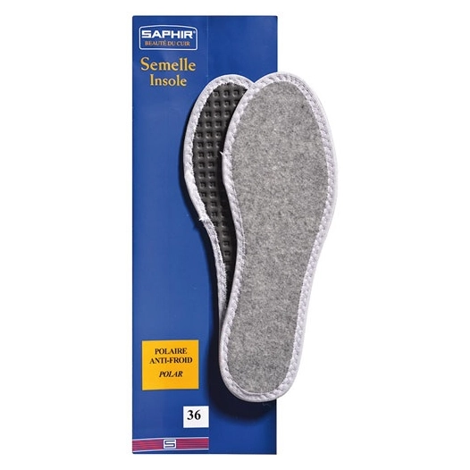 semelle fibre polaire isolante thermoforme taille 44 saphir - saphir
