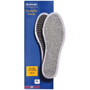 semelle fibre polaire isolante thermoforme taille 44 saphir - saphir