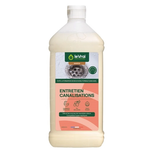 Entretien Canalisations Et Fosse Septique 1 litre - Le VRAI Enzypin