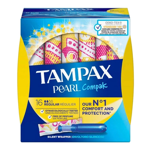 tampon tampax pearl regulier 16