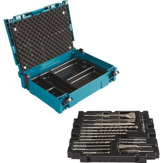 coffret makpac 17pcs sds-plusforets,pics et burin