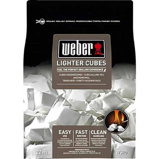 4 cube allume-feux blancs - boite de 22 cubes