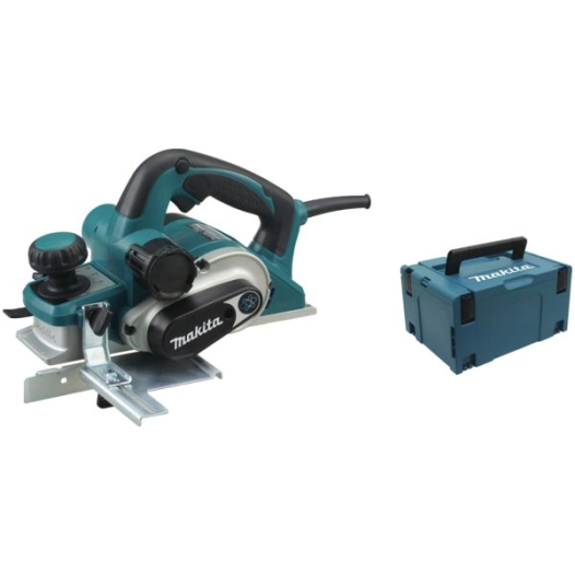 rabot kp0810cj - 1050 w 12000t/m. larg. rabot 82 mm coffretpak-mac