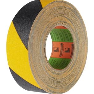 ruban adhesif anti derapant - 25mm x 18m jaune/noir