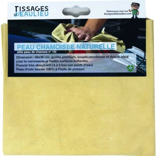 peau de chamois n13 65x36 cm chamoisee sur carte