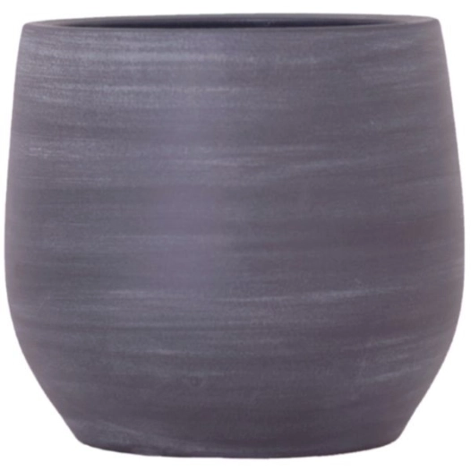 pot ceramique selene diam. 25 cm - noir