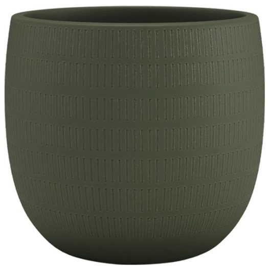 pot ceramique aura diam. 20 cm - vert olive