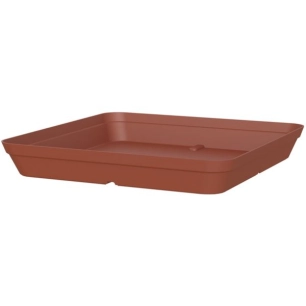 soucoupe capri carree 35cm taupe
