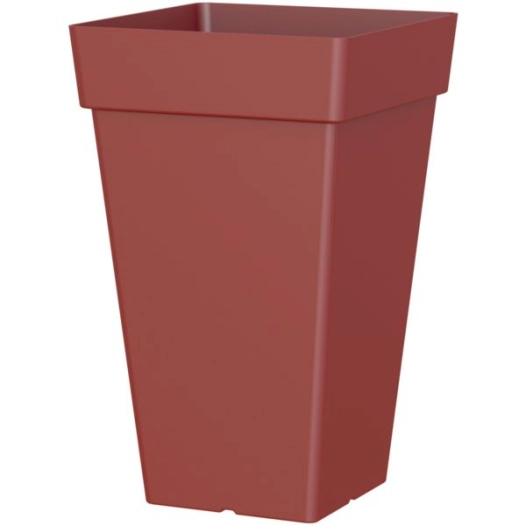 pot capri carre haut 65cm terre cuite