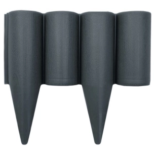 bordure rondin grise long 25 cm haut 12,5 cm epaisseur 3 cm