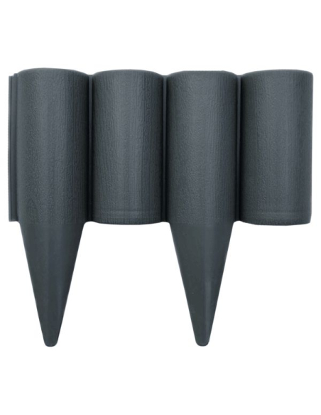 Bordure Rondin Chocolat SICATEC Bordure jardin imitation bois chocolat - SICATEC
