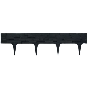 bordure pierre de parement grise long 80 cm hauteur 9,5 cm epaisseur 1 cm