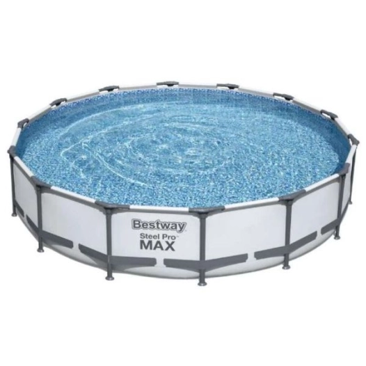 piscine hors sol steel pro max diametre 427 x 84 cm, filtre a cartouche