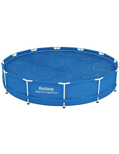 Bâche Solaire Ronde Bestway 356cm Chauffe l'eau, réduit l'évaporation, protège - bestway