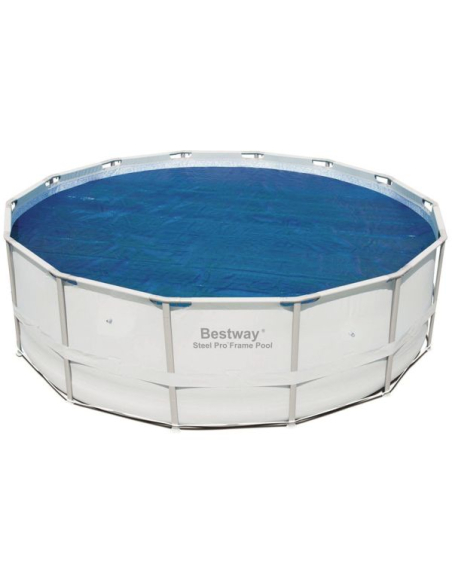 Bâche Solaire Ronde Bestway 417 cm Chauffe l'eau et protège la piscine - bestway