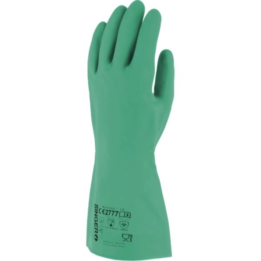 gant nitrile vert floque 30 cm t8 - 102926-8