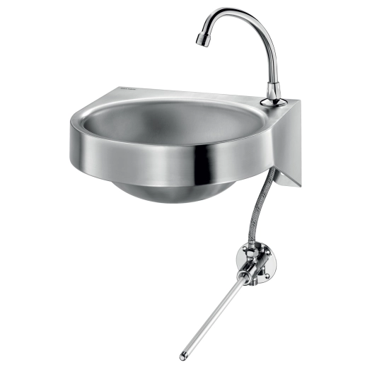 lave-mains genou mural trou