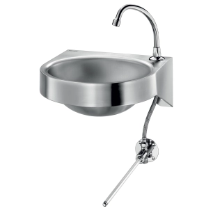 lave-mains genou mural trou