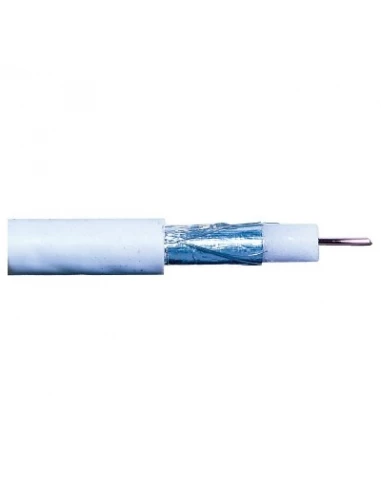Cable télévision intérieur 1/2 touret mètre interieur 21-vatca blanc 175
