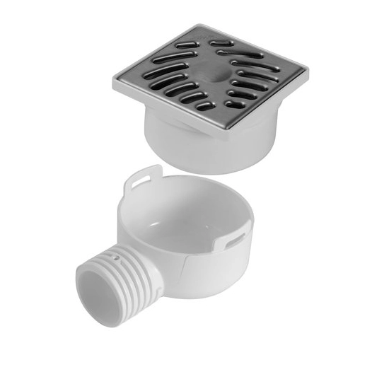 siphon vert 40/50 grille inox